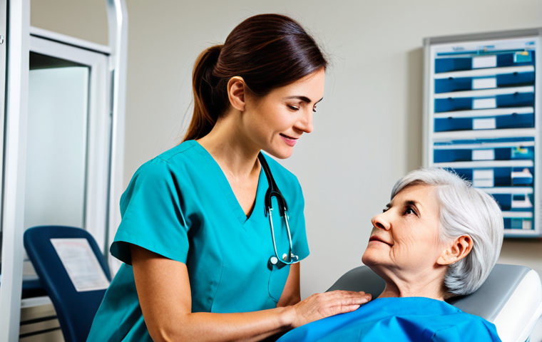 작업치료사의 연봉 수준 분석 - Experienced OT in a Modern Clinic**

"A senior occupational therapist, fully clothed in professional...